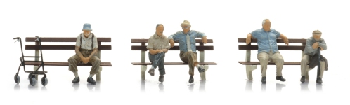 Artitec 5870174 - H0 - Alte Knacker auf der Bank